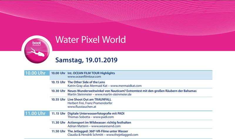 Boot 2019 Ablauf Water Pixel World als PDF